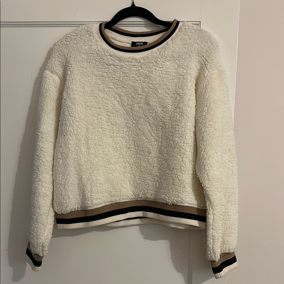 Ardene Cream Fuzzy Sweater - Picture 1 of 4